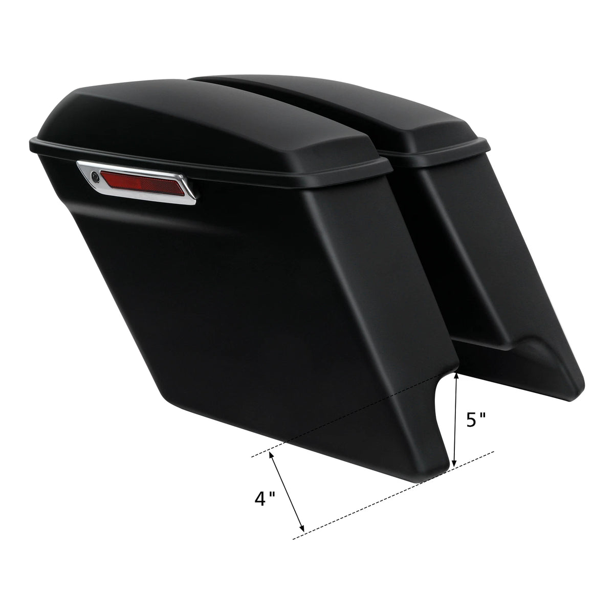 5" Stretched Hard Saddlebag for Harley Davidson Touring (1993–2013)