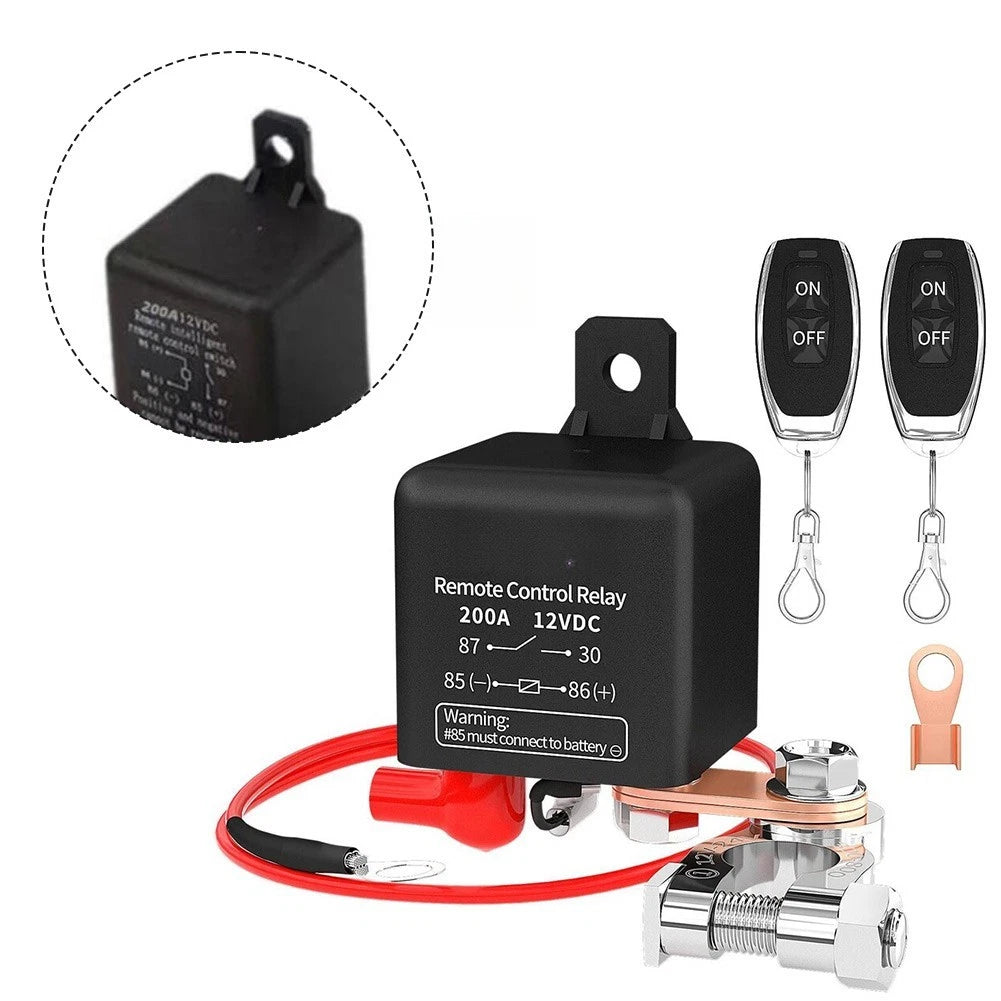 12V 200A Waterproof Remote Battery Cut Off Switch for Vehicles and Boats