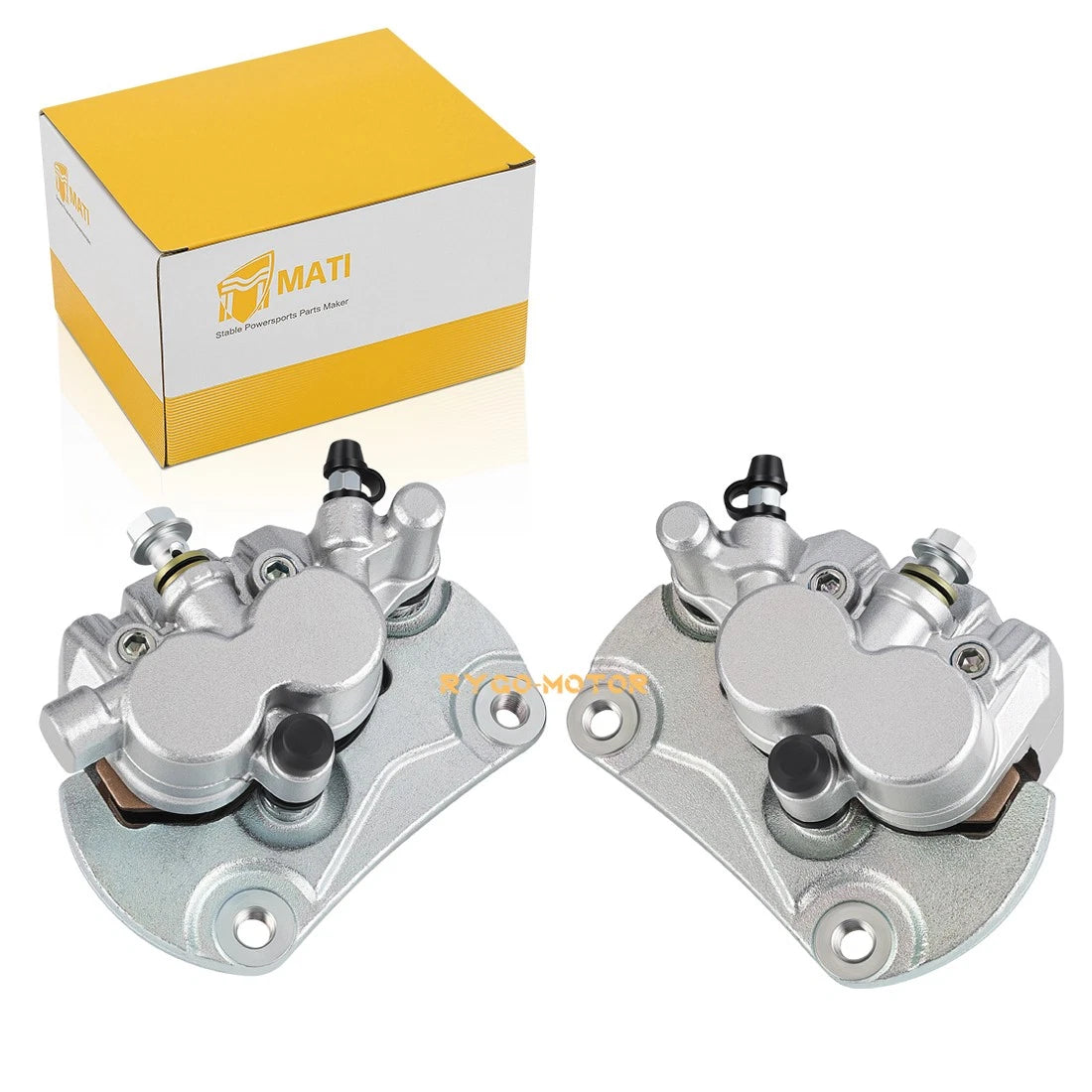 Set of 2 Front Brake Calipers & Pads for Can-Am Maverick 1000R (2013–2018)