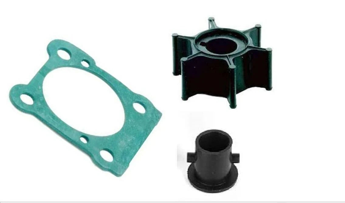 Water Pump Impeller w/Gasket for Yamaha 2-Str 6 8 HP Outboard (6G1-44352)