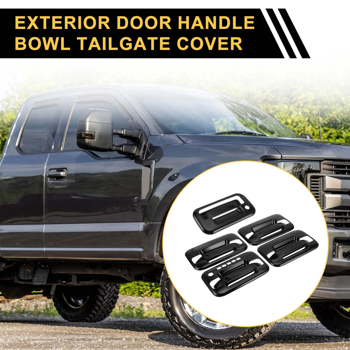 Exterior Door Handle Cover Set Front for Ford F-150 (2004–2014)