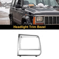 Front Left Headlamp Bezel for Jeep Cherokee (1997–2001) Plating
