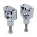 CNC Chrome 1.25" Handlebar Riser Clamp for Harley Cruiser (31.25mm)