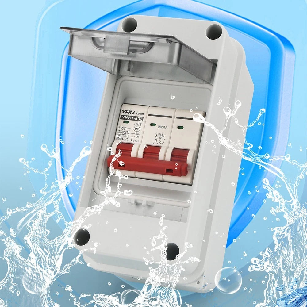 8 Way Circuit Breaker Distribution Box for Indoor Outdoor Use