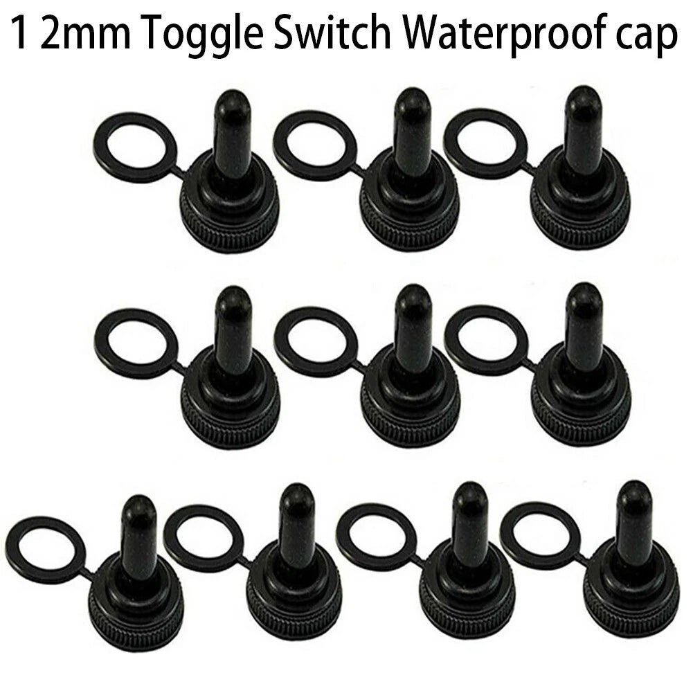 10 Pack Rubber Boot Cover for Toggle Switch (12mm) Waterproof Cap