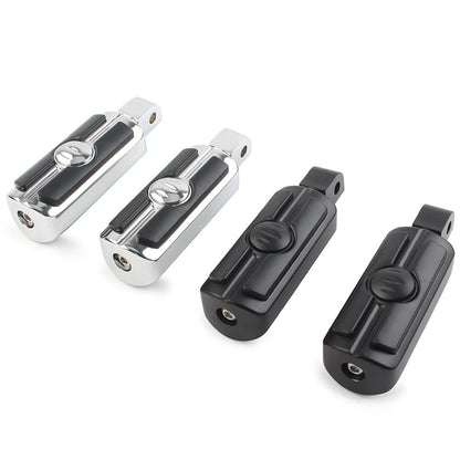 2X Chrome Rear Footrests for Honda VTX 1800 (2002–2008)