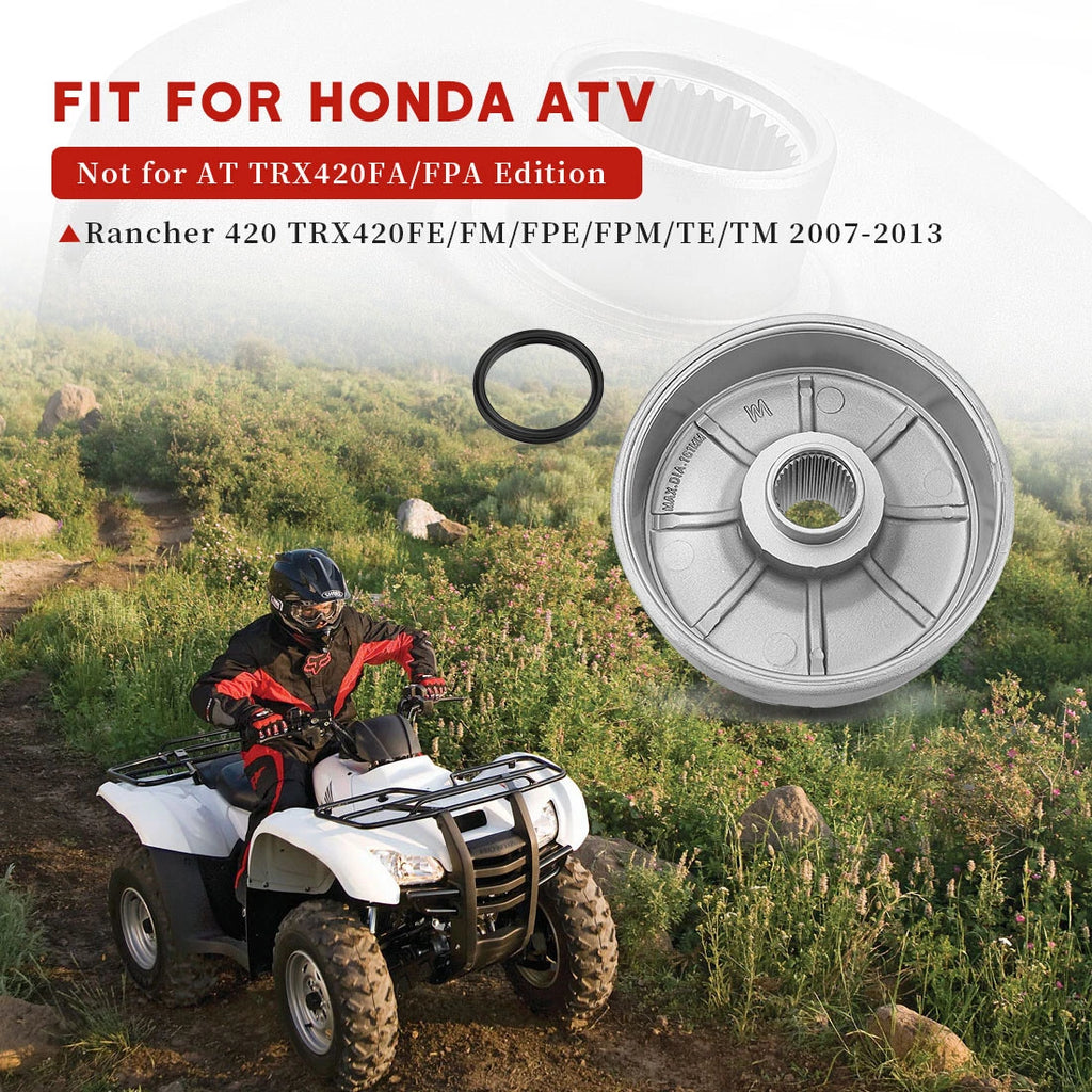 Rear Brake Drum Hub for Honda Rancher 420 TRX420FE/FM/FPE/FPM/TE/TM (2007–2013)