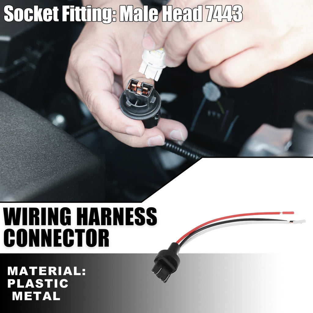 7443 Pigtail Socket Wire Harness Connector for Turn Signal Lights (RHD)
