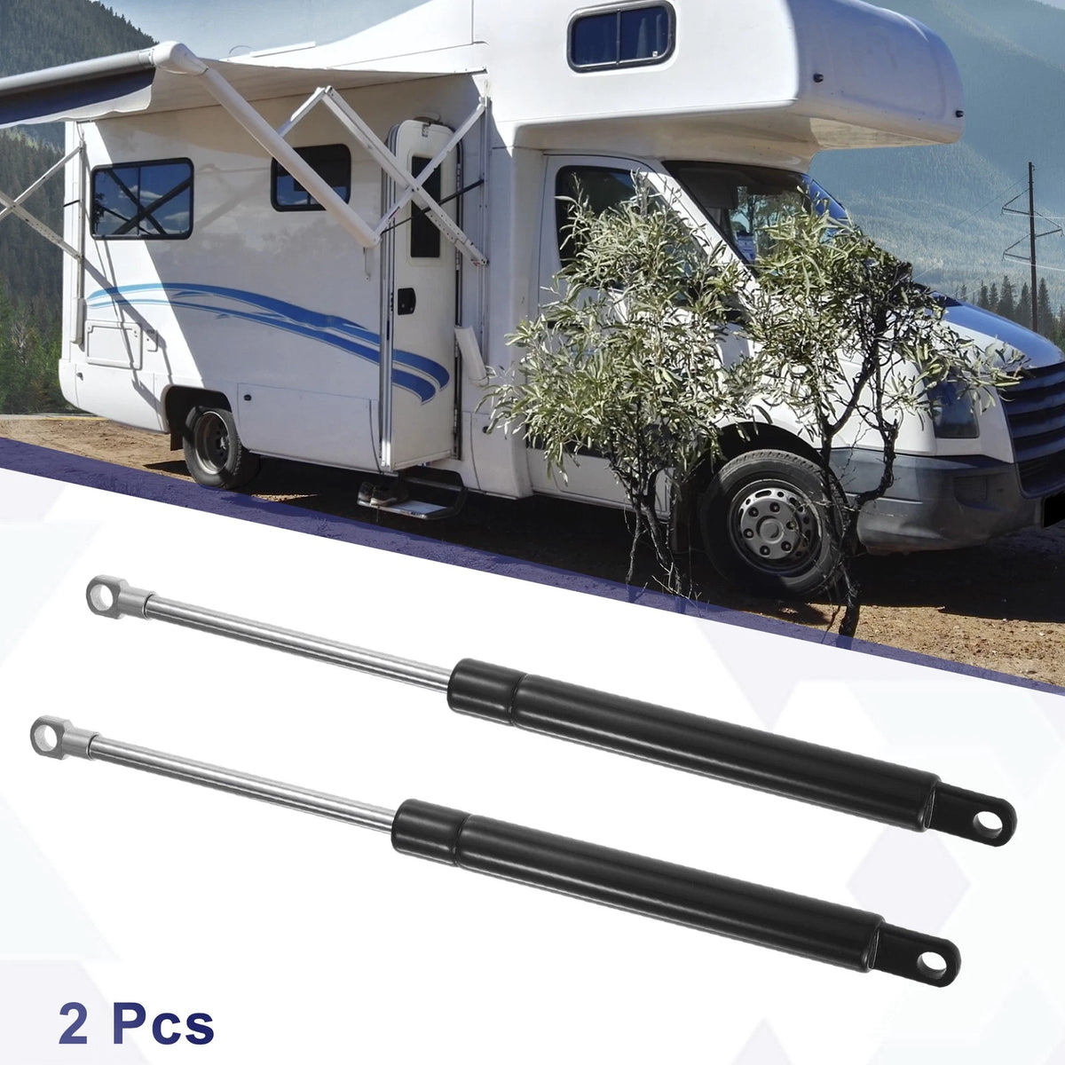 2Pcs 12 Inch Lift Supports Struts Shocks Gas Spring Universal