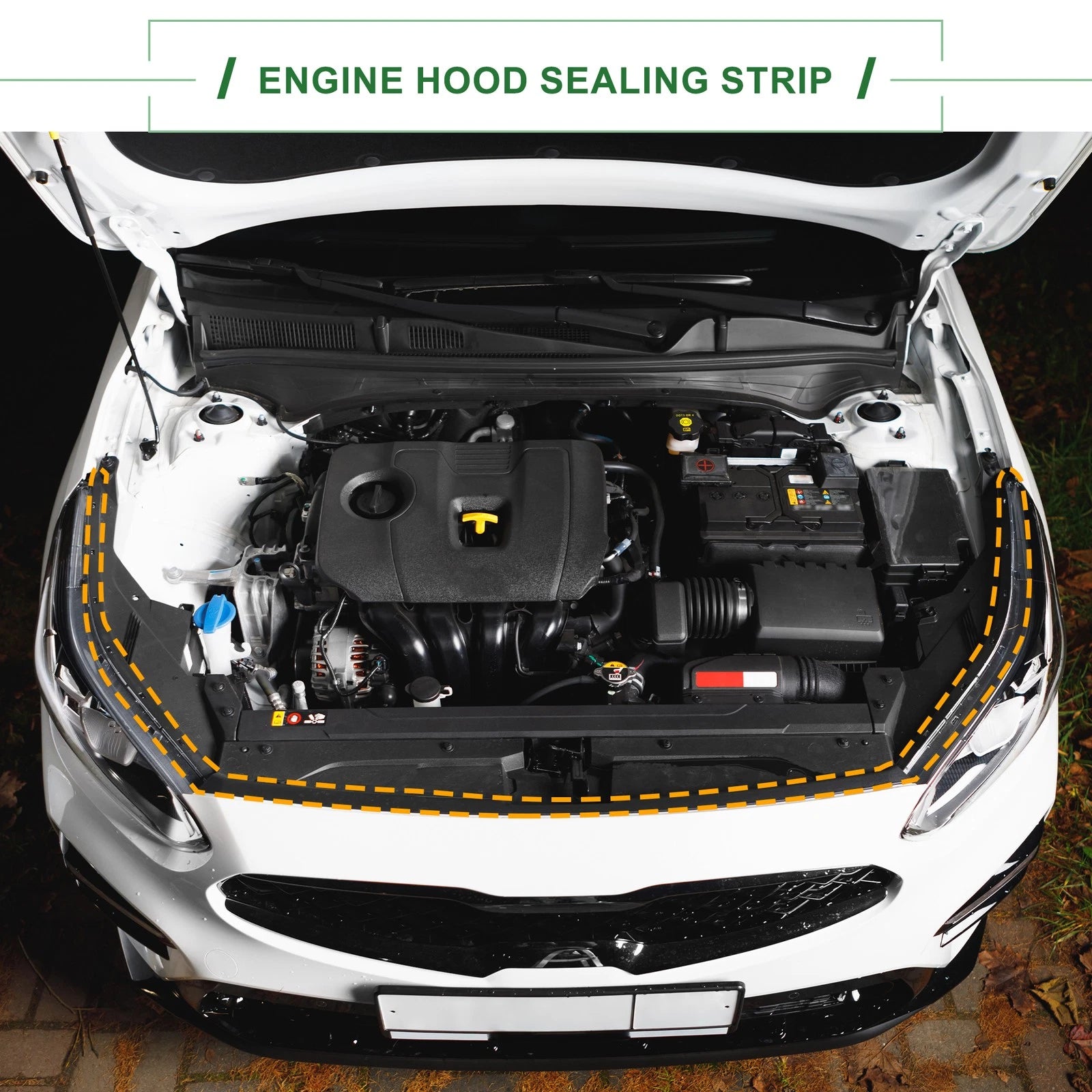 Left Engine Hood Sealing Strip Replacement for Honda CR V (2007–2009)
