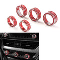 Control Switch Knob Ring Cover Trim for Honda Accord (2018–2022) Red