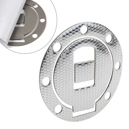 Fuel Tank Cap Cover Pad Sticker for Yamaha XJR400 (1997–2000) Silver