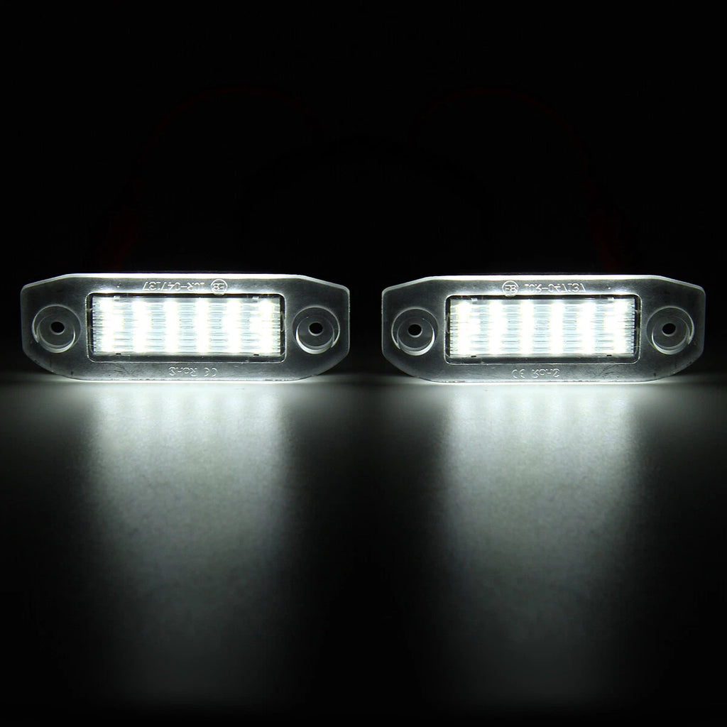 2X LED License Plate Light for Volvo S40 S60 S70 S80 V50 V70 C70 (2000–2016)