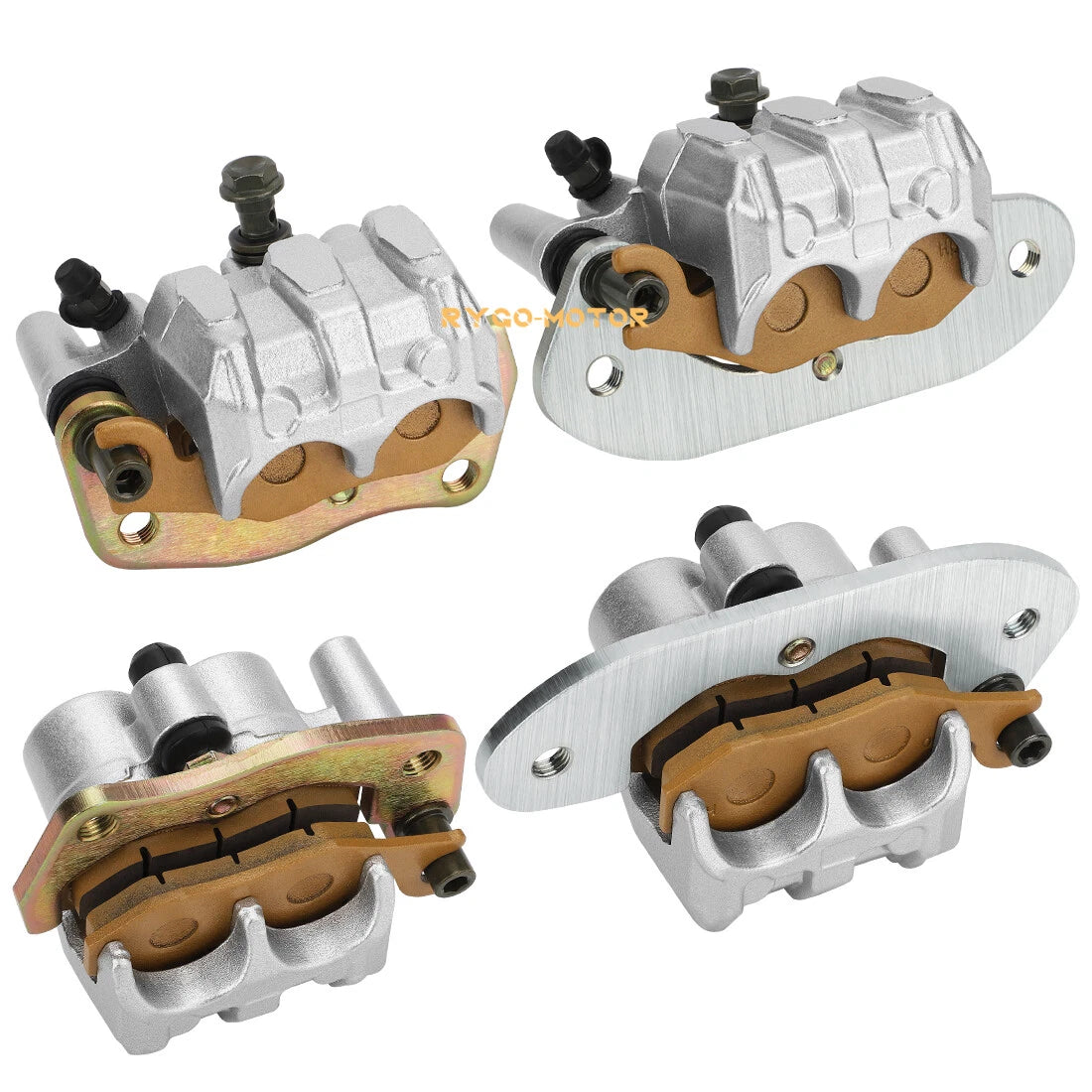 Set of 2 Front & Rear Brake Calipers for Yamaha Rhino 700 YXR700F (2008–2013)