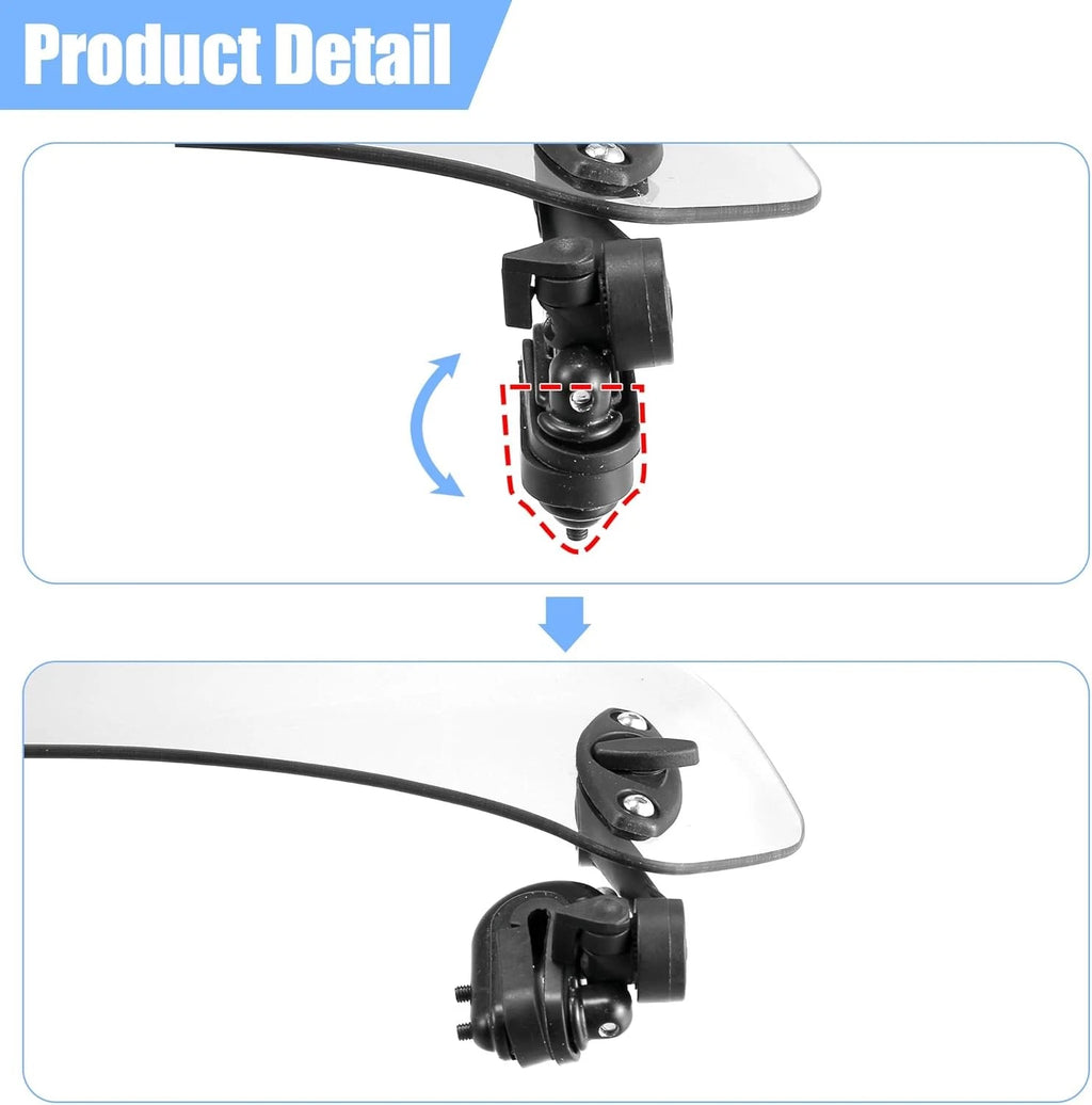 Motorcycle Windshield Spoiler Wind Deflector for