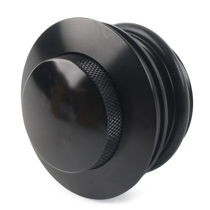 Fuel Tank Gas Cap Cover for Harley (1982–2017) Left Hand Thread, Black