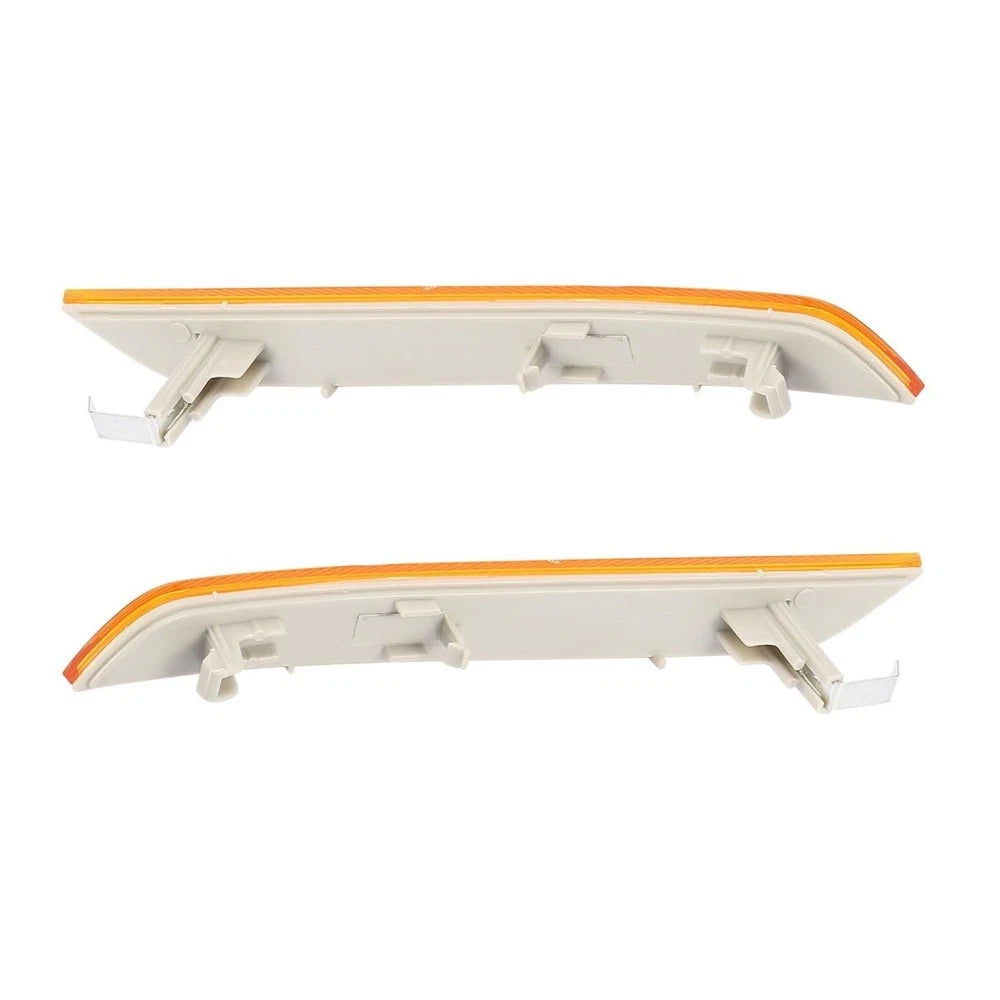 Set of 2 Amber Front Bumper Reflector Lights for BMW X6 E71 E72 X5M E70 (63147179991, 63147179992)
