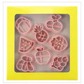 Set of 8 Cookie Cutters for Baking Projects - Fruit Theme Molds