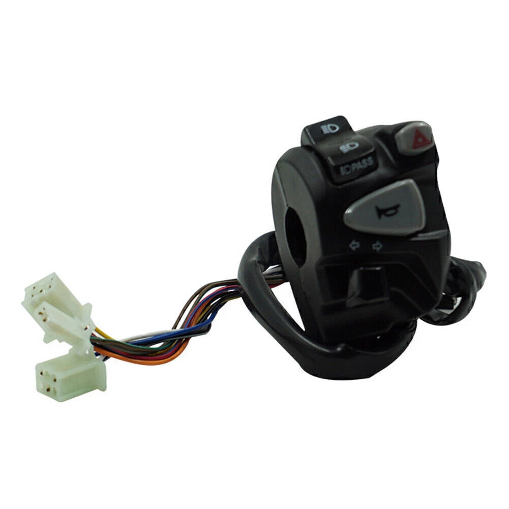 Handlebar Horn Turn Signal Headlight Switch for Motorcycle (7/8" 22mm)