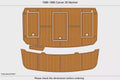 EVA Foam Teak Deck Floor Mat for Carver 36 Mariner (1986)