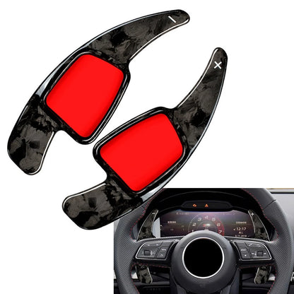 Forged Carbon Fiber Shift Paddle Extensions for Audi A3 A4 A5 S3 S4 (2013–2020)