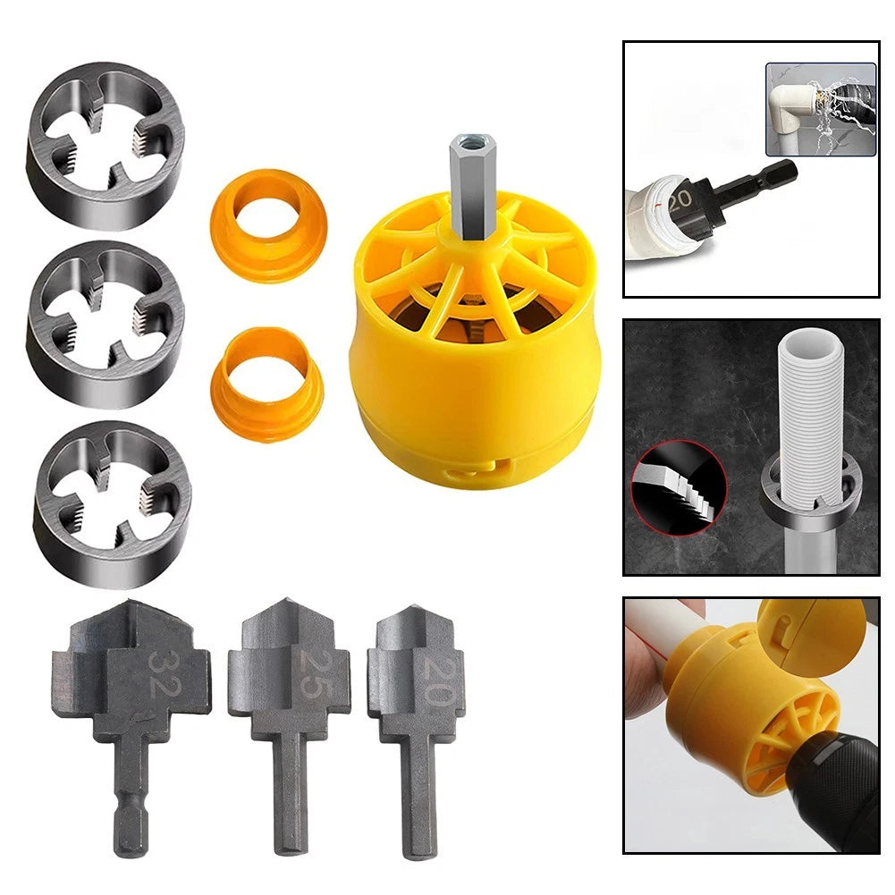PPR Stepped Drill and Threader for PVC Pipes