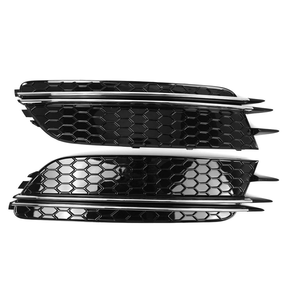 Honeycomb Front Bumper Fog Light Grille for Audi A6 C7 (2012–2015)