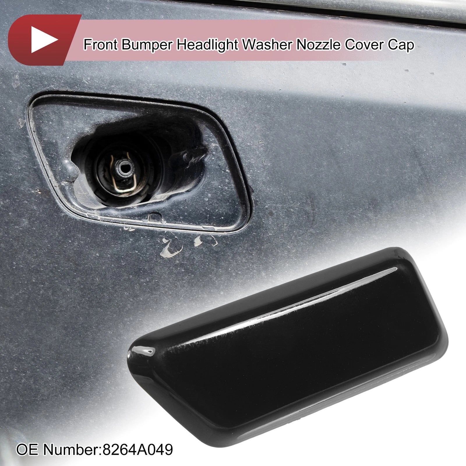 Front Left Washer Nozzle Cover Cap for Mitsubishi Outlander (2006–2018)