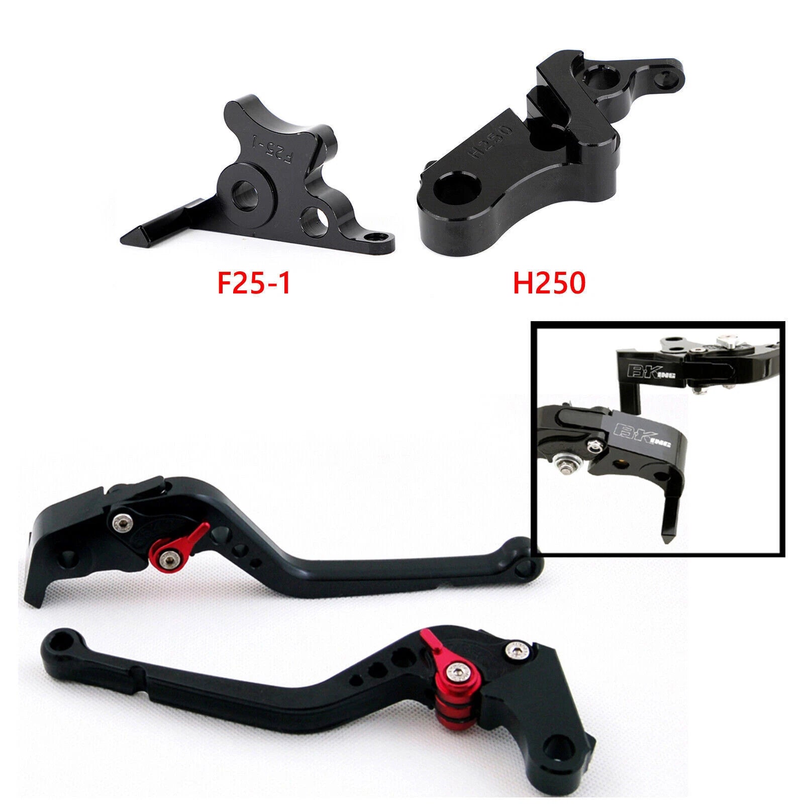 Long Clutch Brake Lever for Honda CBR500R/CB500F/X (2019–2021), CBR300R (2019–2025) T9