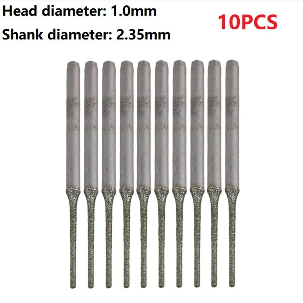 Solid Bits 1mm 2.35mm for Agate Bowlder Diamond Steel Drilling