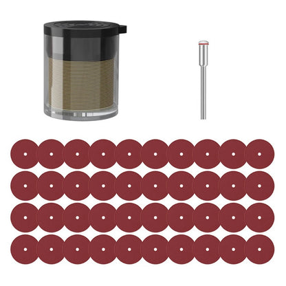 40pcs 120 Grit Sandpaper for Electric Grinder (20mm Diameter, 2mm Hole)