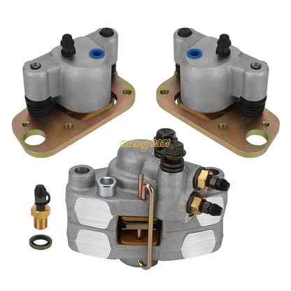 Front Left Right & Rear Brake Calipers w/Pads for Polaris ATV Trail Boss (2003–2006)