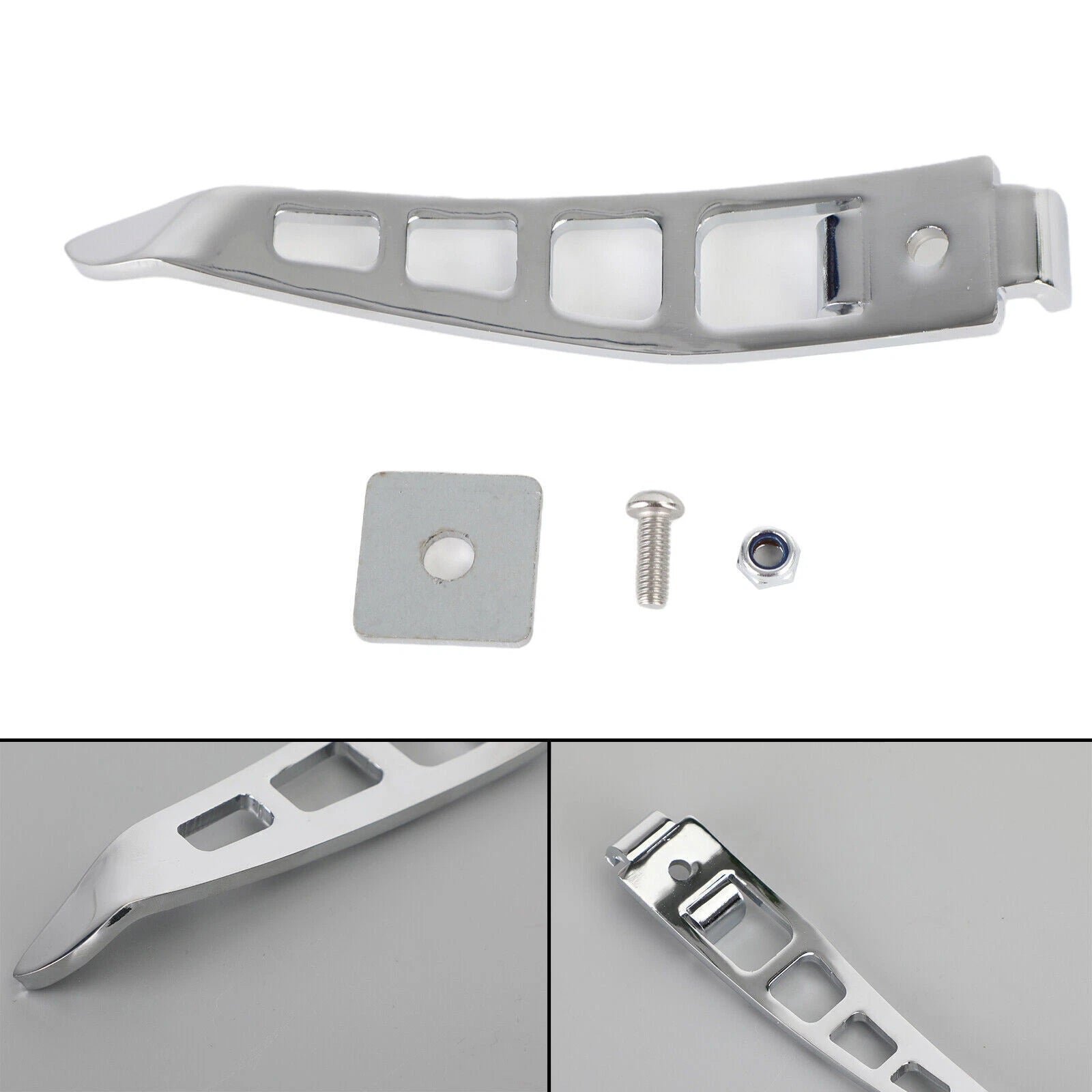 Chrome Kickstand Extension Foot Pedal for Harley Dyna (1993–2017) T9