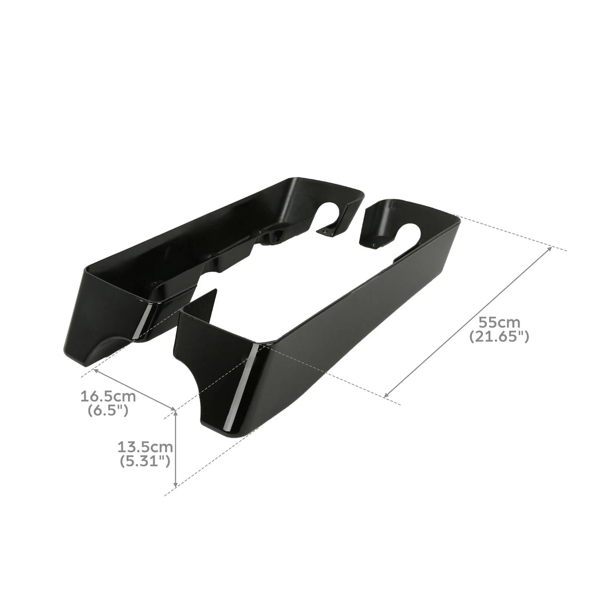 4" Stretched Extended Saddlebag Extensions for Harley Touring (1994–2013)