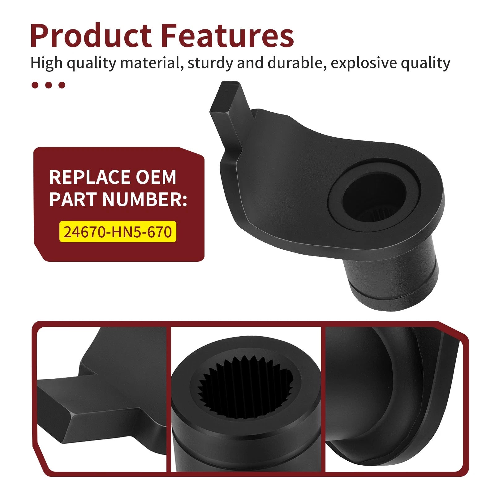 Gear Shift Spindle Arm for Honda Rancher 350 2x4 4x4 (2000–2006) 24670-HN5-670