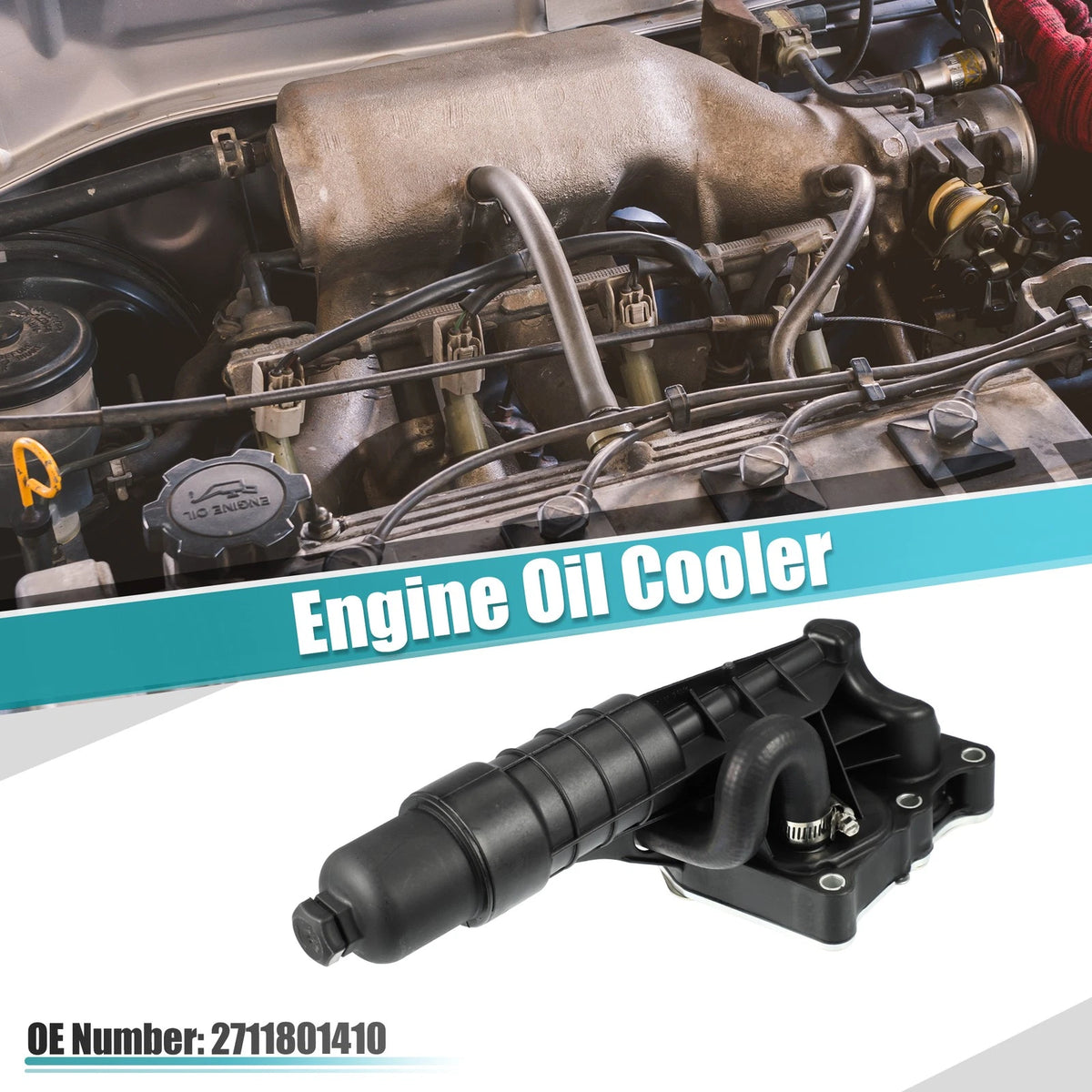 Engine Oil Cooler Housing with Gasket for Mercedes-Benz 2010–2017