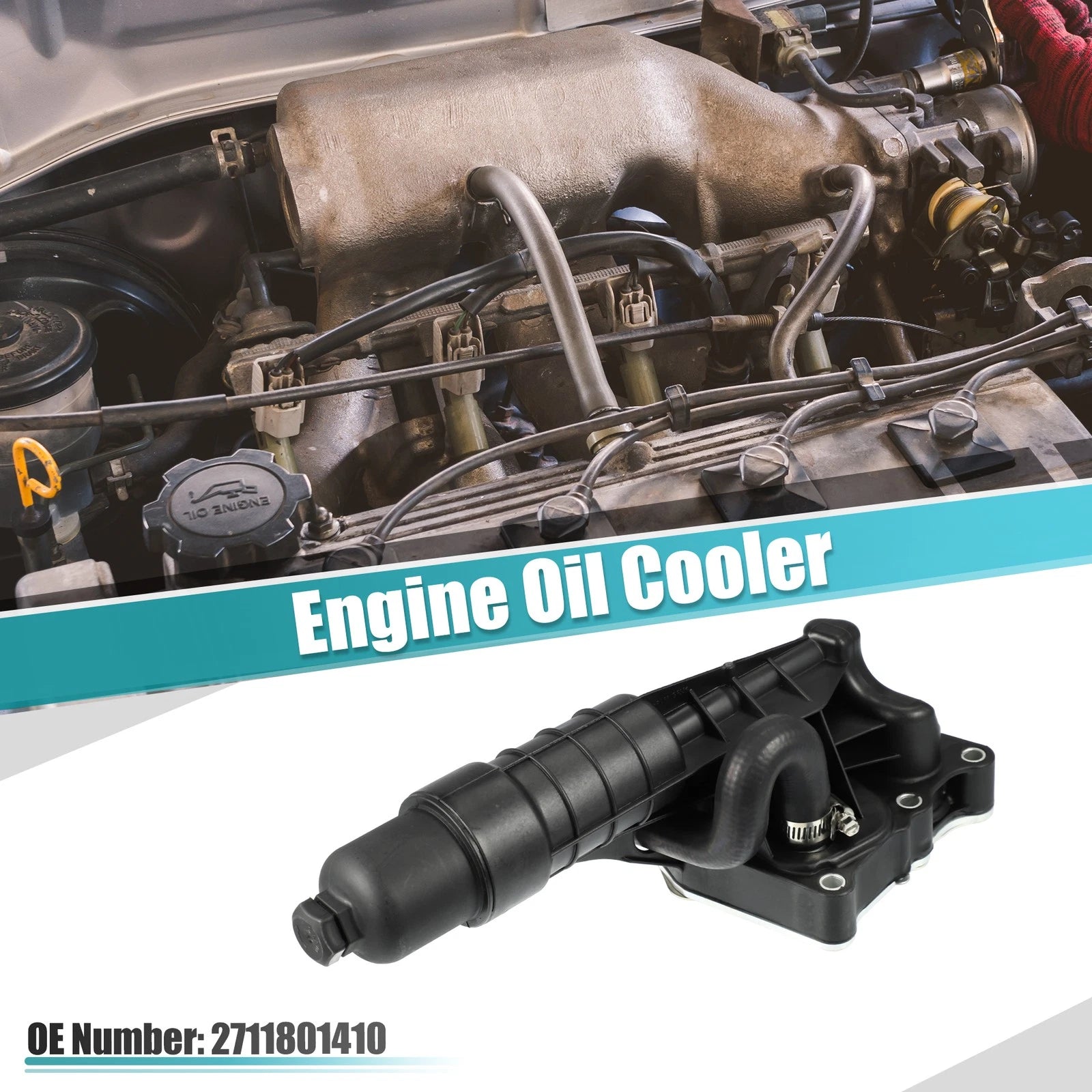 Engine Oil Cooler Housing with Gasket for Mercedes-Benz 2010–2017