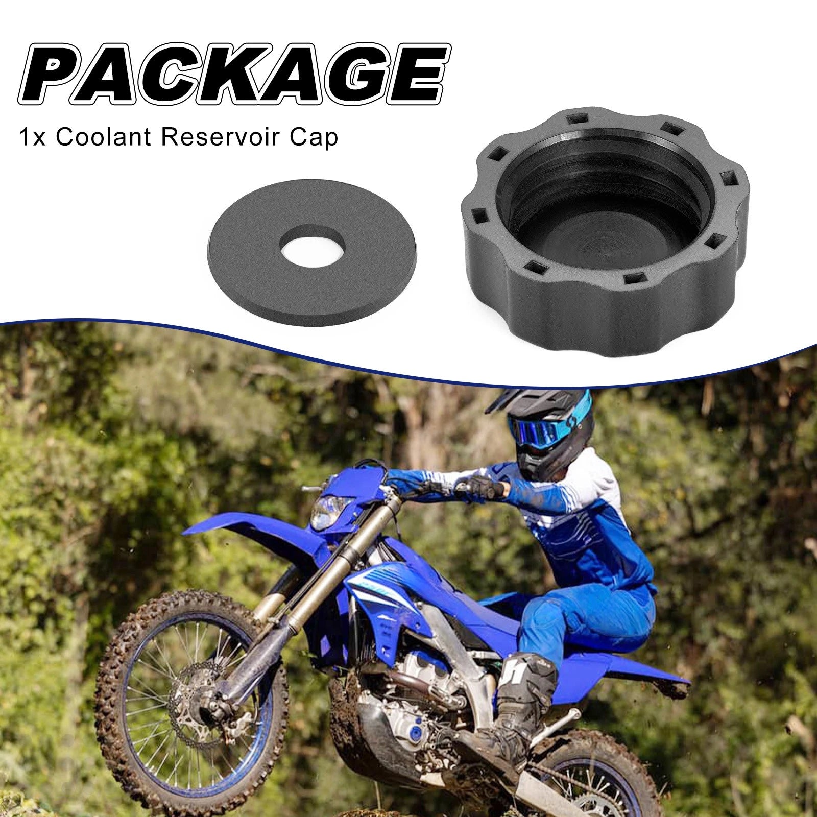 Coolant Reservoir Cap for Yamaha WR250F (2001–2006) WR400F (1999–2000) 26H-21875-00