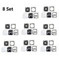 Set of 8 Carburetor Gasket Repair Kit for ZAMA GND-105 C1M-EL44 Chainsaw