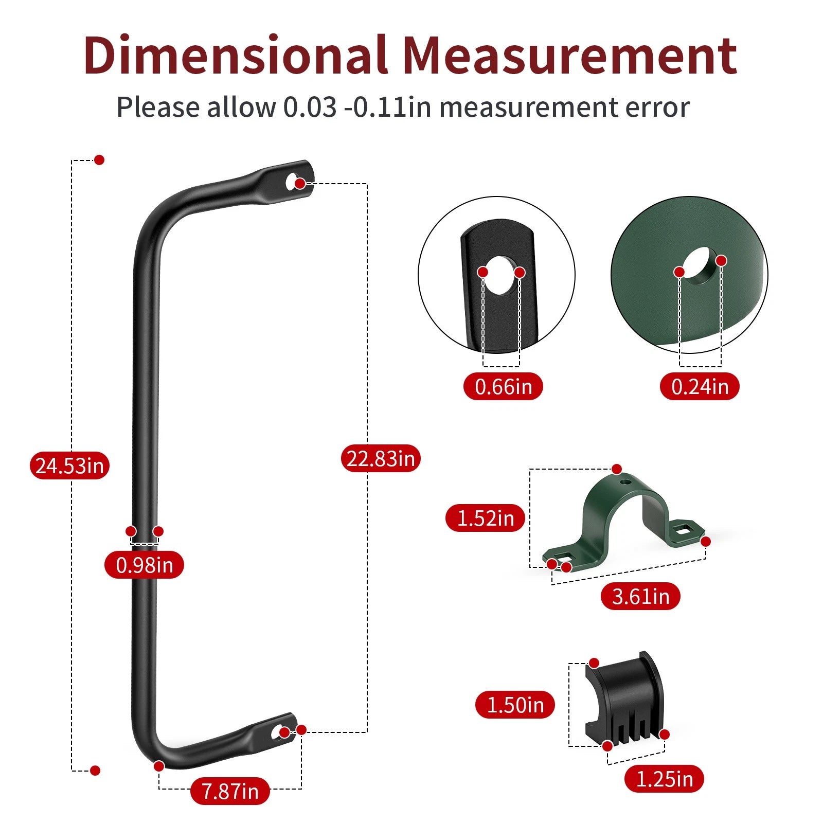 Rear Stabilizer Bar with Bushing Kit for Polaris Scrambler Sportsman (550–1000)