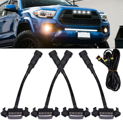Stand Out on the Road with 4 White Lens LED Lights for Tacoma Pro 2016 2021