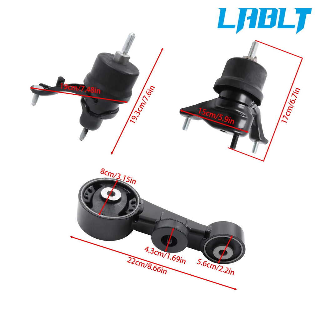 3X Engine Motor & Transmission Mount for Lexus ES350 (2007–2012) 3.5L Auto