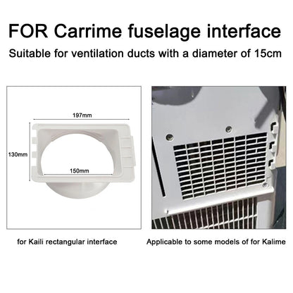 15cm Portable Exhaust Pipe Connector Duct Adapter for Universal Fit