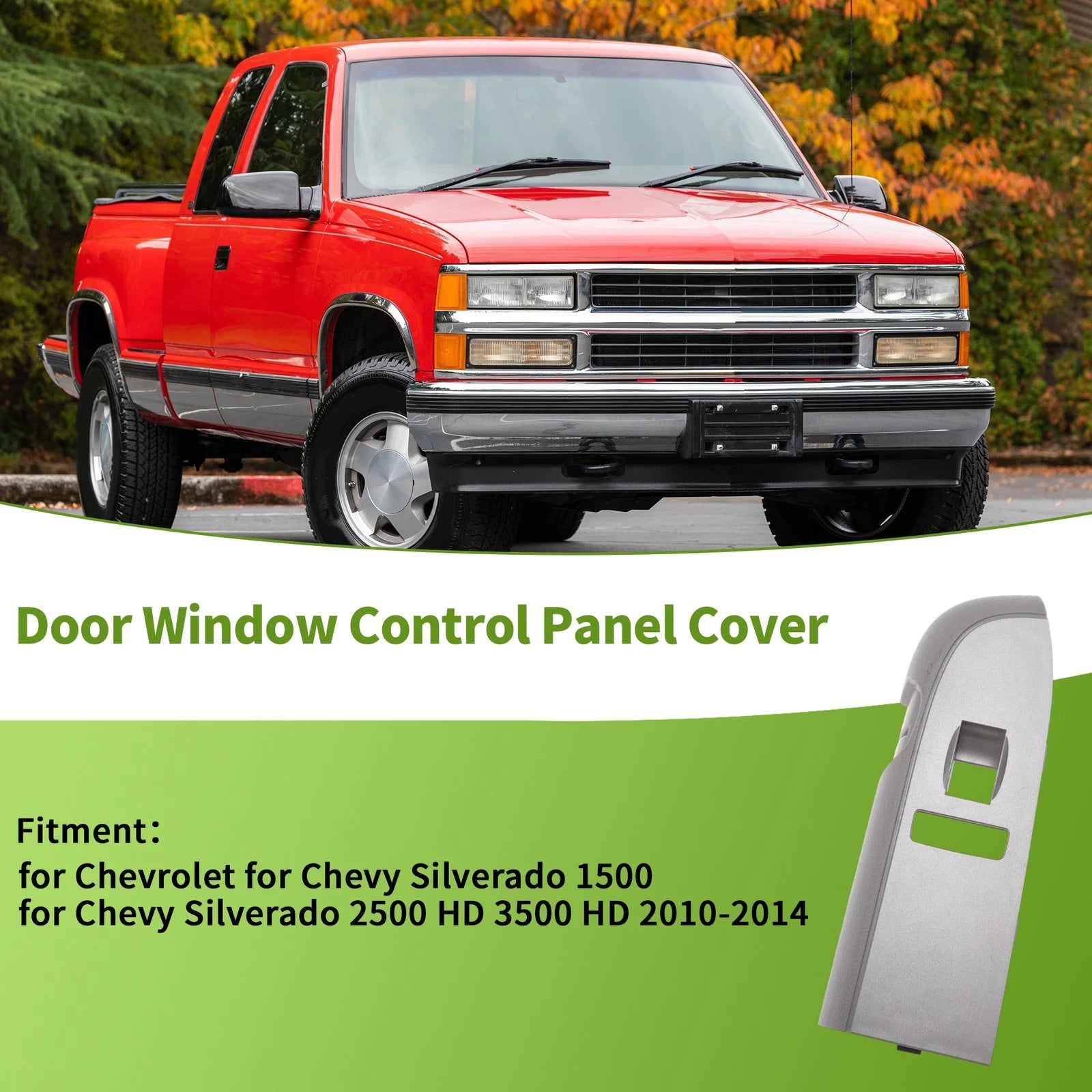 Window Switch Bezel Cover Replacement for Chevrolet Silverado (2010–2013)