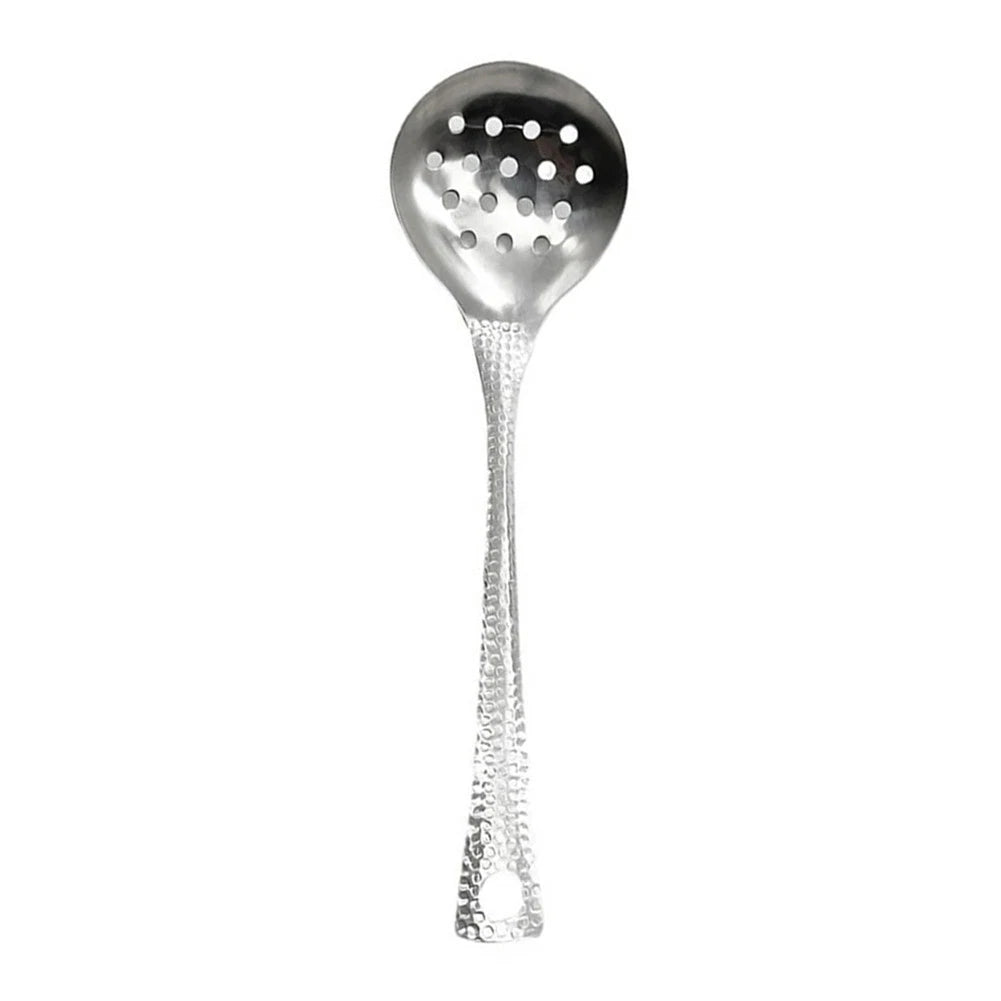 Stainless Steel Long Handle Soup Strainer Spoon for Cooking and Serving