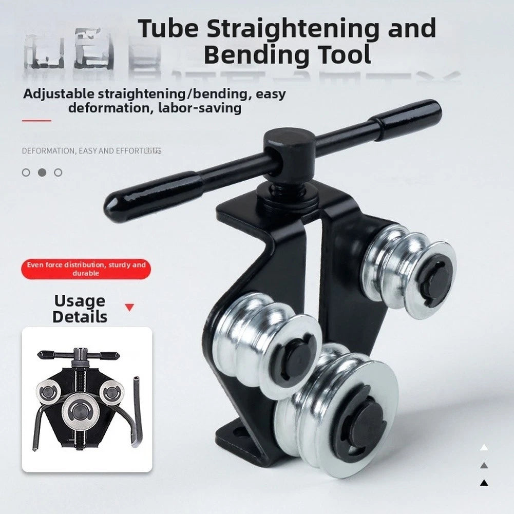 Manual Pipe Straightener for Brake Lines (Adjustable T Handle, Chrome Vanadium)