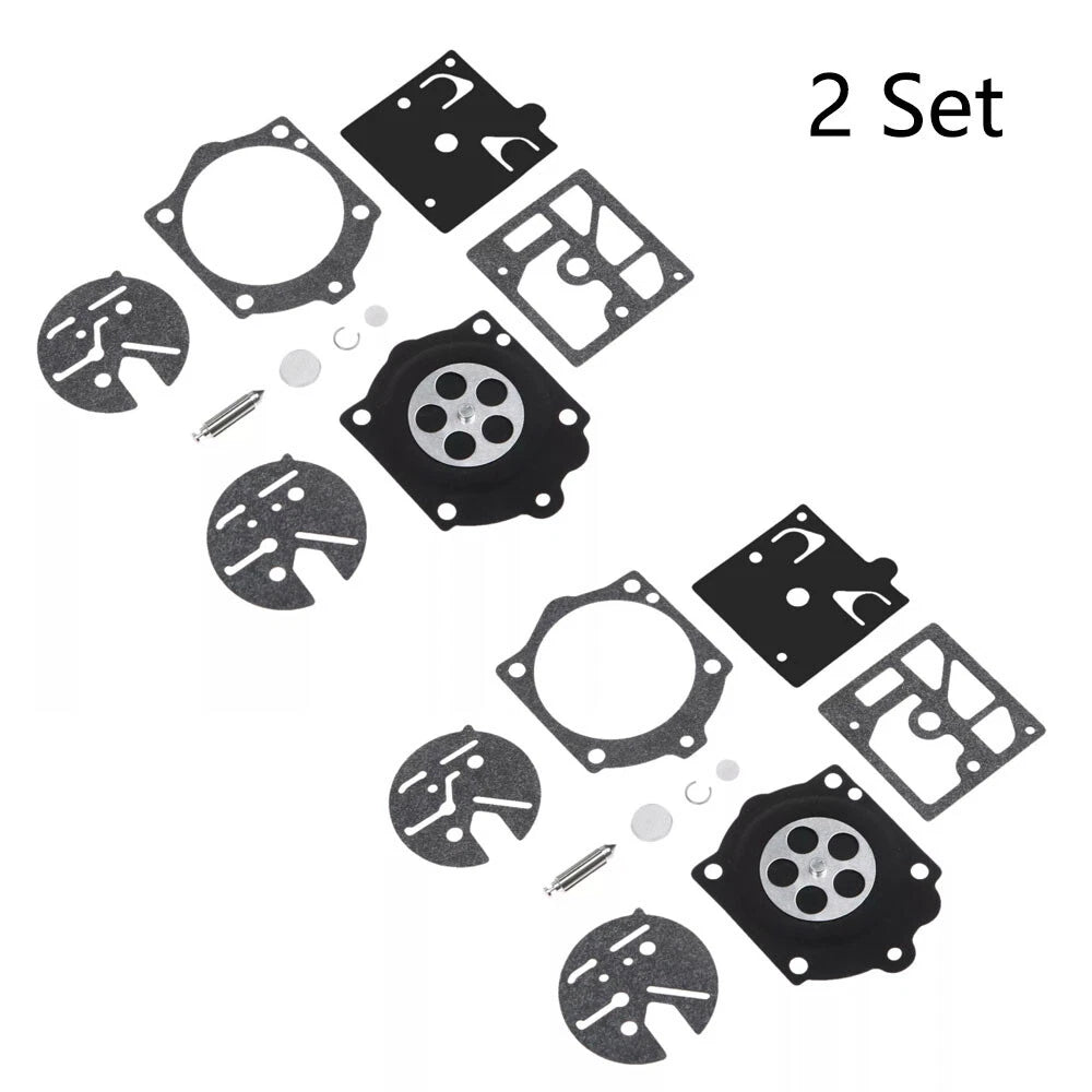 Set of 2 Carburetor Gasket Kits for Walbro K10-HDC Husqvarna 44 140S 240S 444