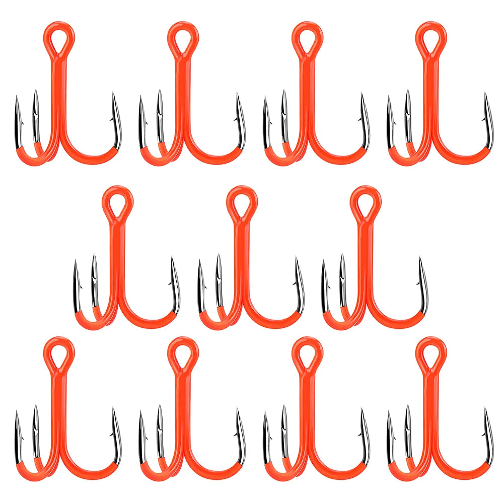 11pcs Treble Hooks for Fishing (2X Strong)