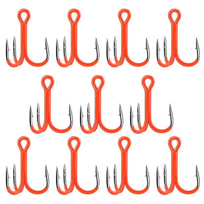 11pcs Treble Hooks for Fishing (2X Strong)