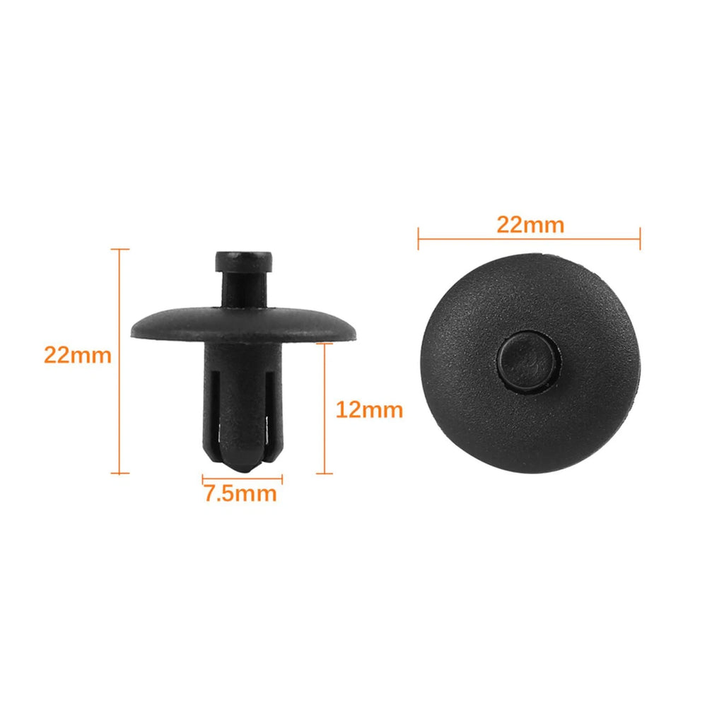 20pcs Plastic Rivet Mudguard Fastener Clips Push-Type for Audi (1995–2024)